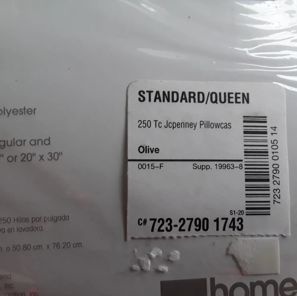 JCPenney Home Collection 250 Thread Count Pima Rich Queen Pillowcases NEW - Picture 3 of 7